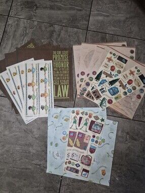 Vintage Girl Scout And Boy Scout Scrapbook Supplies